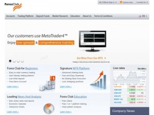 Скриншот главной страницы сайта fxclub-global.com