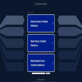Скриншот главной страницы сайта fxcore.world