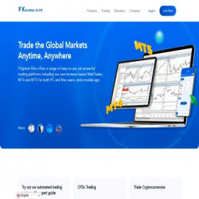 Скриншот главной страницы сайта fxglobalelite.com