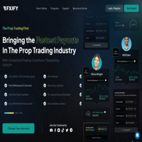 Скриншот главной страницы сайта fxify.com
