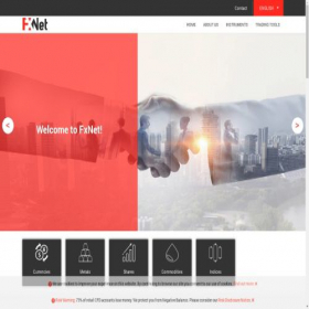 Скриншот главной страницы сайта fxnet.com