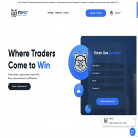 Скриншот главной страницы сайта fxpig.com