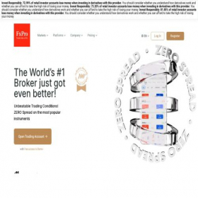 Скриншот главной страницы сайта fxpro.investments