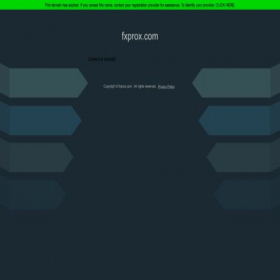 Скриншот главной страницы сайта fxprox.com