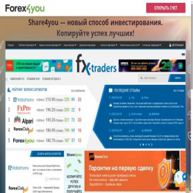 Скриншот главной страницы сайта fxtraders.info