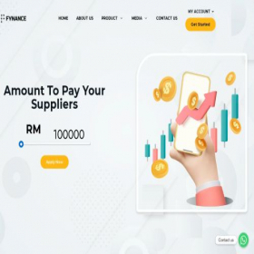 Скриншот главной страницы сайта fynance.io