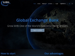 Скриншот главной страницы сайта g-exbank.com