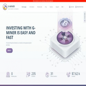 Скриншот главной страницы сайта g-miners.net