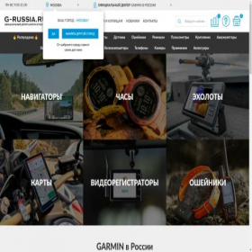 Скриншот главной страницы сайта g-russia.ru