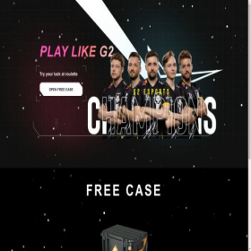 Скриншот главной страницы сайта g2case.live