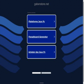 Скриншот главной страницы сайта gabenstore.net
