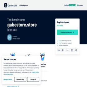 Скриншот главной страницы сайта gabestore.store