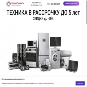 Скриншот главной страницы сайта gadget24.by