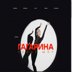 Скриншот главной страницы сайта gagarina.com