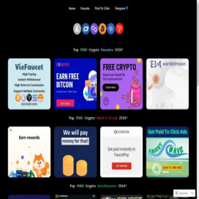 Скриншот главной страницы сайта gainfreecrypto.com