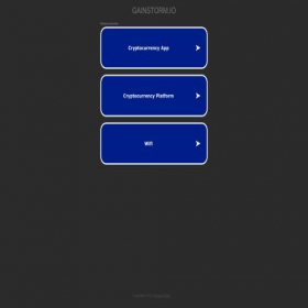 Скриншот главной страницы сайта gainstorm.io