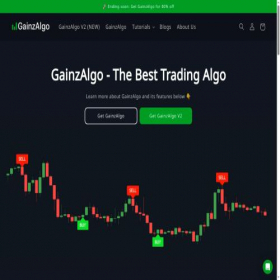 Скриншот главной страницы сайта gainzalgo.com