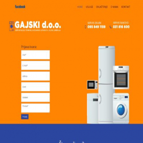 Скриншот главной страницы сайта gajski.hr