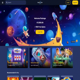 Скриншот главной страницы сайта galacticwins.com
