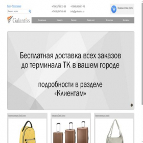 Скриншот главной страницы сайта galantiss.ru