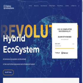 Скриншот главной страницы сайта galaxy-esolutions.com