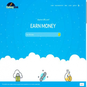 Скриншот главной страницы сайта galaxy-link.space