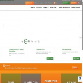 Скриншот главной страницы сайта galottery.com
