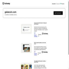 Скриншот главной страницы сайта galxecoin.com