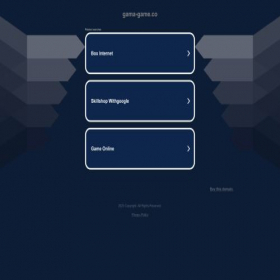Скриншот главной страницы сайта gama-game.co