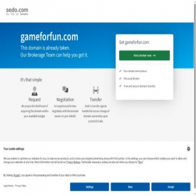 Скриншот главной страницы сайта gameforfun.com
