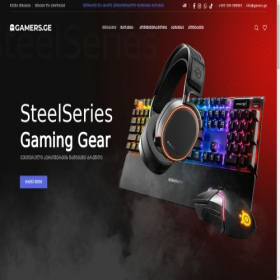 Скриншот главной страницы сайта gamers.ge
