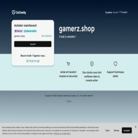 Скриншот главной страницы сайта gamerz.shop