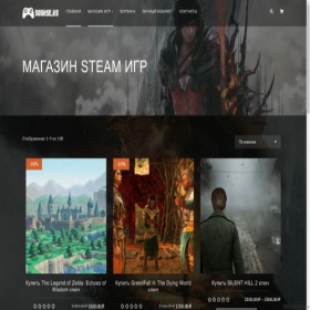 Скриншот главной страницы сайта games-port.ru