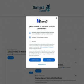 Скриншот главной страницы сайта games5.online