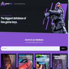 Скриншот главной страницы сайта gameshost.games