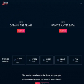 Скриншот главной страницы сайта gamesport.biz