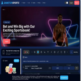 Скриншот главной страницы сайта gametopsports.com