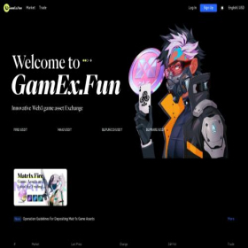 Скриншот главной страницы сайта gamex.fun