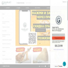 Скриншот главной страницы сайта gamlet7.shop