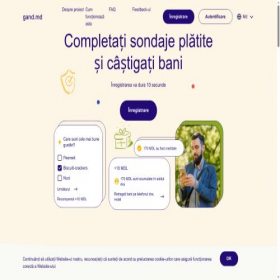 Скриншот главной страницы сайта gand.md