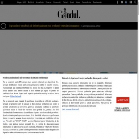 Скриншот главной страницы сайта gandul.ro