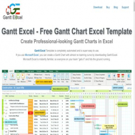 Скриншот главной страницы сайта ganttexcel.com