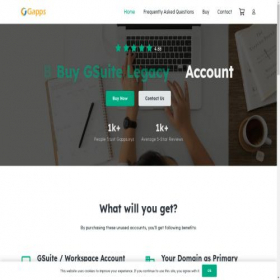 Скриншот главной страницы сайта gapps.xyz