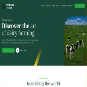 Скриншот главной страницы сайта gardenerfarms.com
