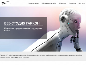 Скриншот главной страницы сайта garkon.ru