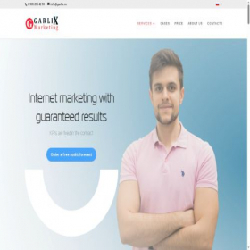 Скриншот главной страницы сайта garlix.ru