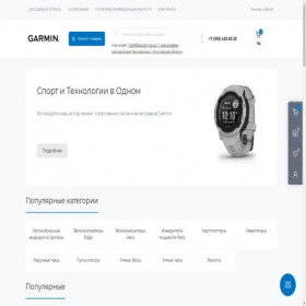 Скриншот главной страницы сайта garminoffshop.ru