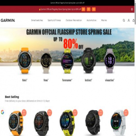 Скриншот главной страницы сайта garminstore-eu.com
