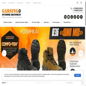 Скриншот главной страницы сайта garsing.ru