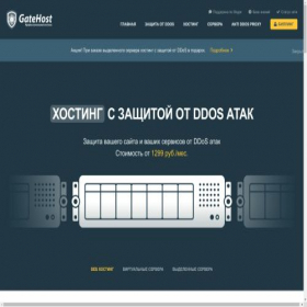 Скриншот главной страницы сайта gate-host.ru